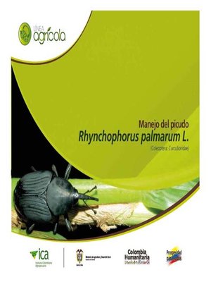 cover image of Manejo del picudo Rhynchophorus palmarum L. (Coleóptera